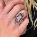 19th Century French Topaz & Rose Diamond Ring-Charlotte Sayers Antique Jewellery