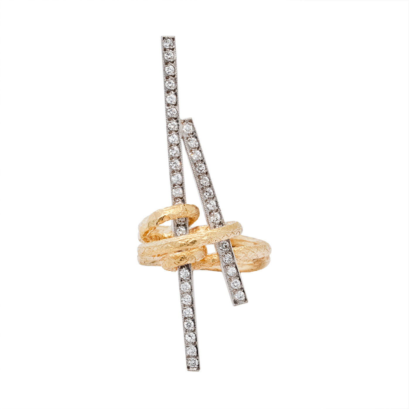 Abstract Diamond Ring-Charlotte Sayers Antique Jewellery