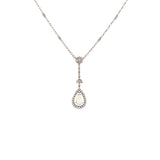 Art Deco Opal and Diamond Pendant-Charlotte Sayers Antique Jewellery