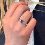 Art Deco Sapphire and Diamond Ring-Charlotte Sayers Antique Jewellery