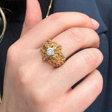 Brutalist Ring-Charlotte Sayers Antique Jewellery