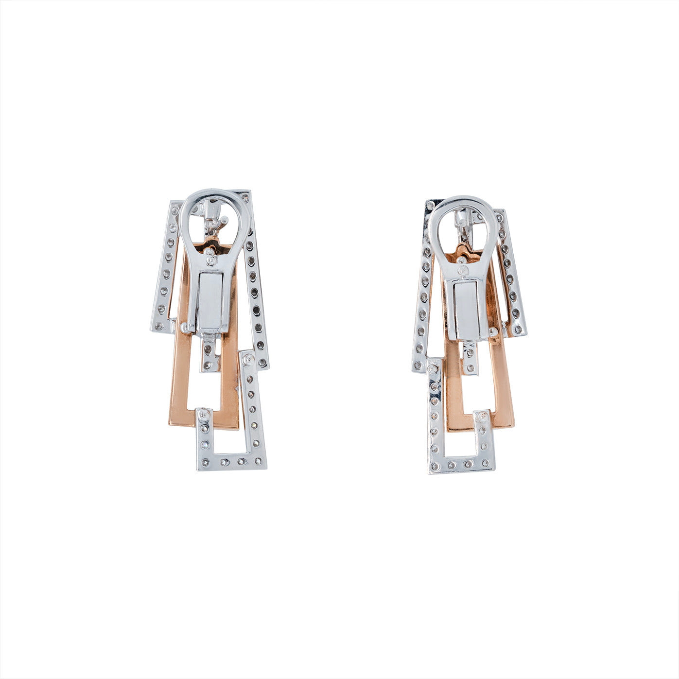 Chimento Diamond Earrings-Charlotte Sayers Antique Jewellery