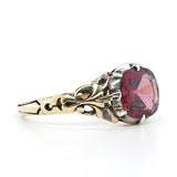 Early Victorian Garnet Ring-Charlotte Sayers Antique Jewellery