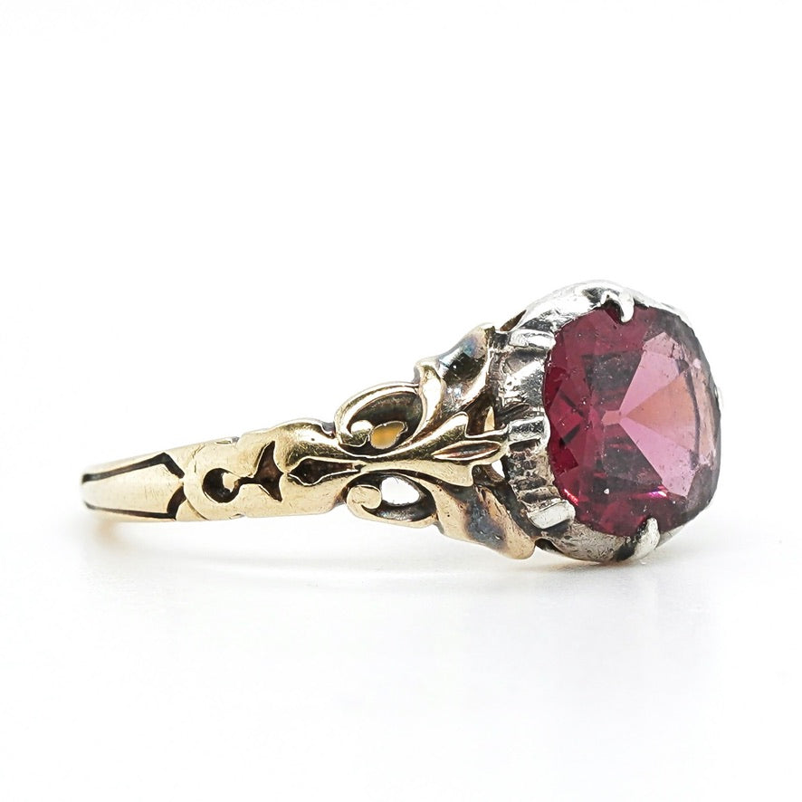 Early Victorian Garnet Ring-Charlotte Sayers Antique Jewellery