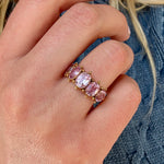 Early Victorian Pink Topaz Ring-Charlotte Sayers Antique Jewellery