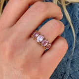 Early Victorian Pink Topaz Ring-Charlotte Sayers Antique Jewellery