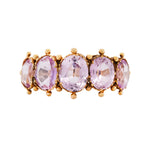 Early Victorian Pink Topaz Ring-Charlotte Sayers Antique Jewellery