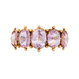 Early Victorian Pink Topaz Ring-Charlotte Sayers Antique Jewellery