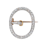 Edwardian Diamond Buckle Brooch-Charlotte Sayers Antique Jewellery