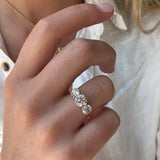 Edwardian Diamond Three Stone Ring-Charlotte Sayers Antique Jewellery
