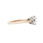 Edwardian Diamond Three Stone Ring-Charlotte Sayers Antique Jewellery