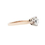 Edwardian Diamond Three Stone Ring-Charlotte Sayers Antique Jewellery