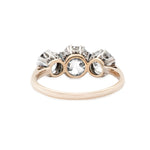 Edwardian Diamond Three Stone Ring-Charlotte Sayers Antique Jewellery