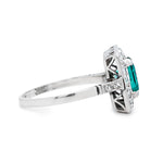 Edwardian Emerald and Diamond Ring-Charlotte Sayers Antique Jewellery
