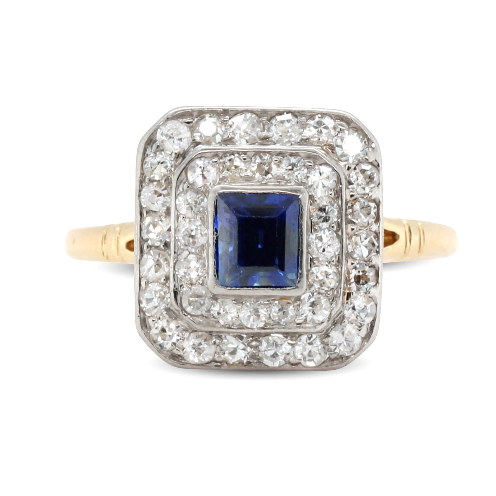 Edwardian Sapphire and Diamond Ring - Main Image