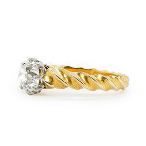 Victorian Diamond Single Stone Ring