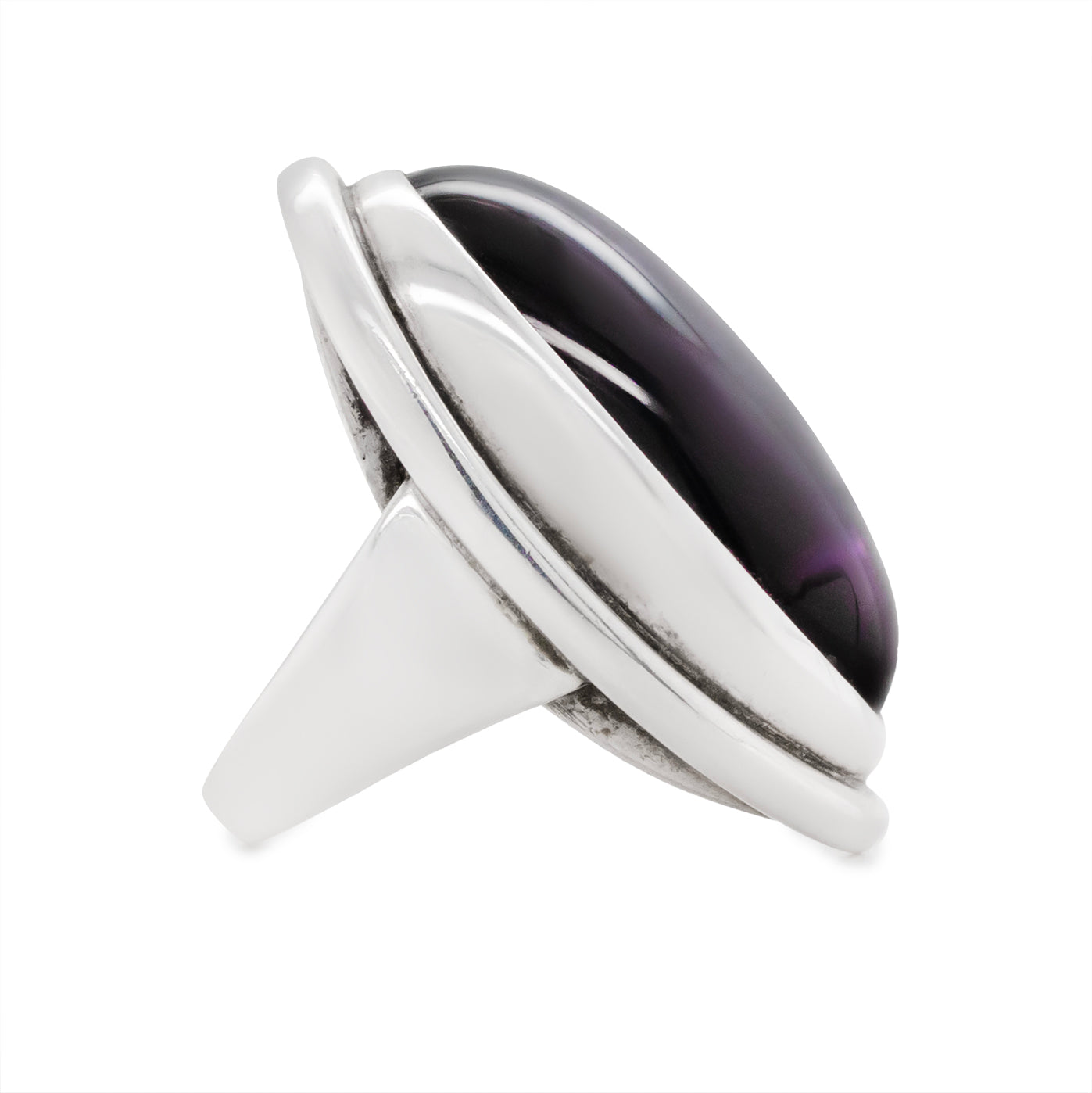 Georg Jensen Amethyst Ring-Charlotte Sayers Antique Jewellery