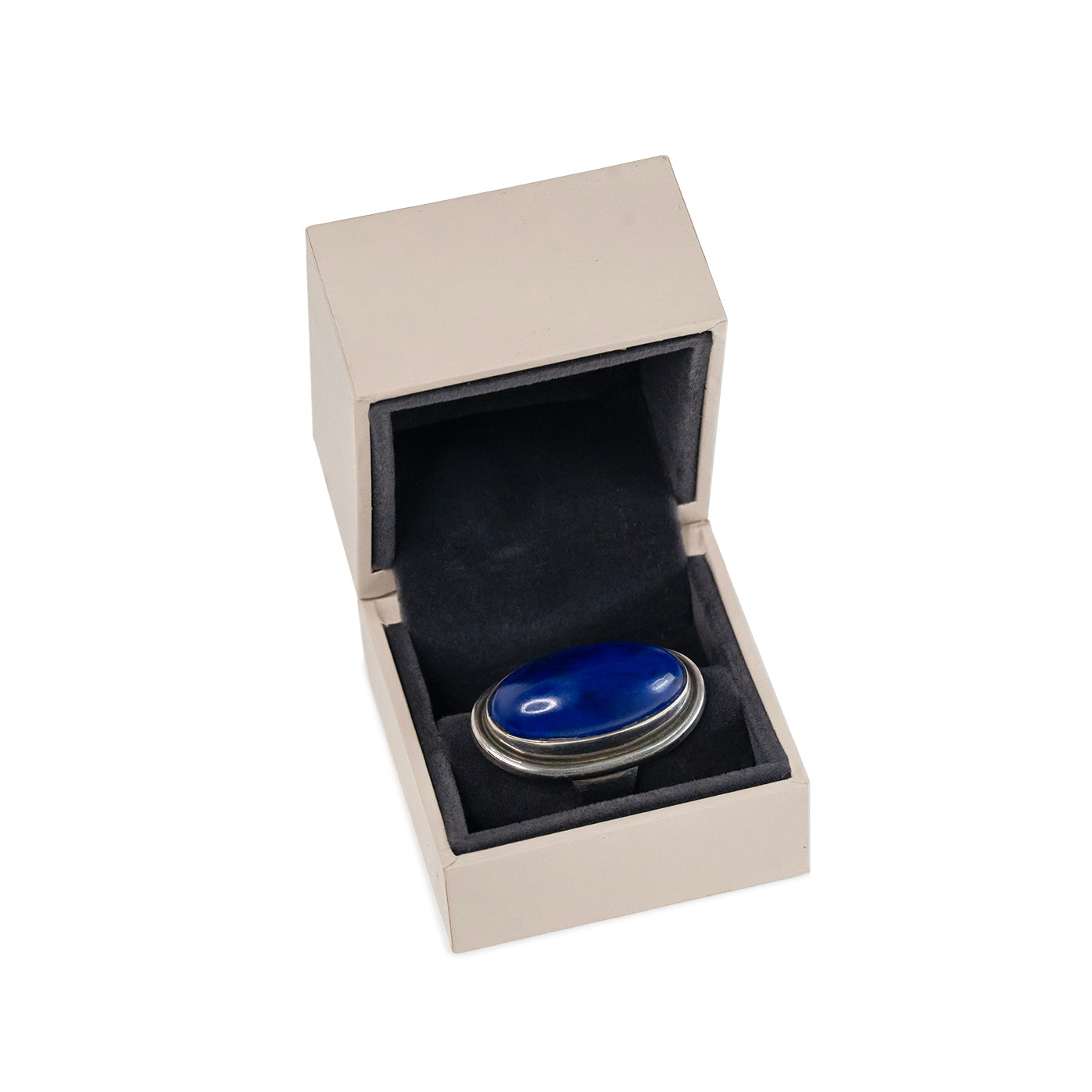 Georg Jensen Lapis Lazuli Ring-Charlotte Sayers Antique Jewellery