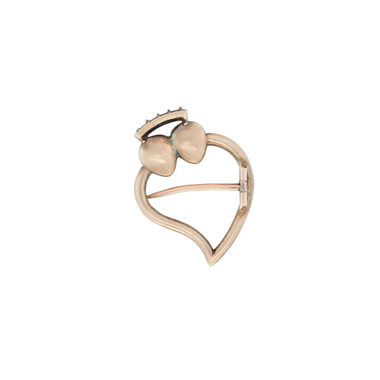 George III Witch's Heart brooch-Charlotte Sayers Antique Jewellery