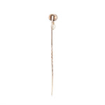 Georgian Amethyst and Natural Pearl Stick Pin-Charlotte Sayers Antique Jewellery