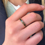 Georgian Black Enamel Mourning Ring - Simon Newburn-Charlotte Sayers Antique Jewellery