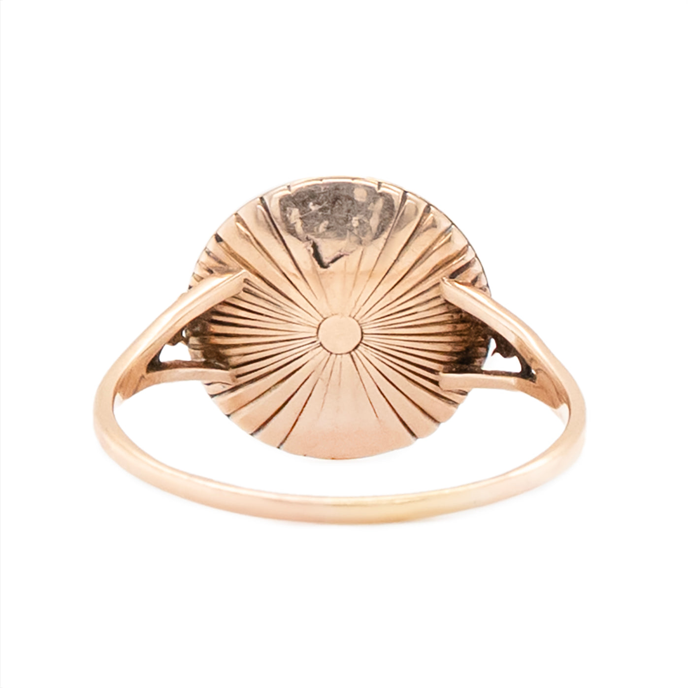 Georgian Blue Enamel and Diamond Ring-Charlotte Sayers Antique Jewellery