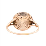 Georgian Blue Enamel and Diamond Ring-Charlotte Sayers Antique Jewellery