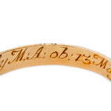 Georgian Charles Wheatly Enamel Skeleton Ring-Charlotte Sayers Antique Jewellery