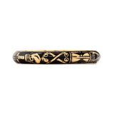 Georgian Charles Wheatly Enamel Skeleton Ring-Charlotte Sayers Antique Jewellery