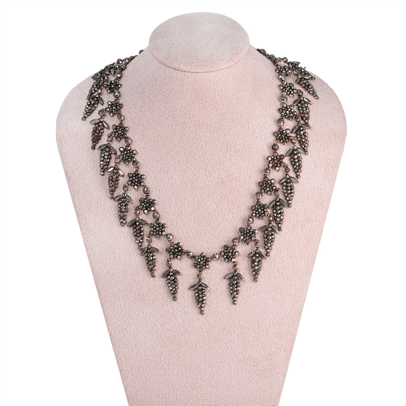 Georgian Cut Steel Necklace-Charlotte Sayers Antique Jewellery