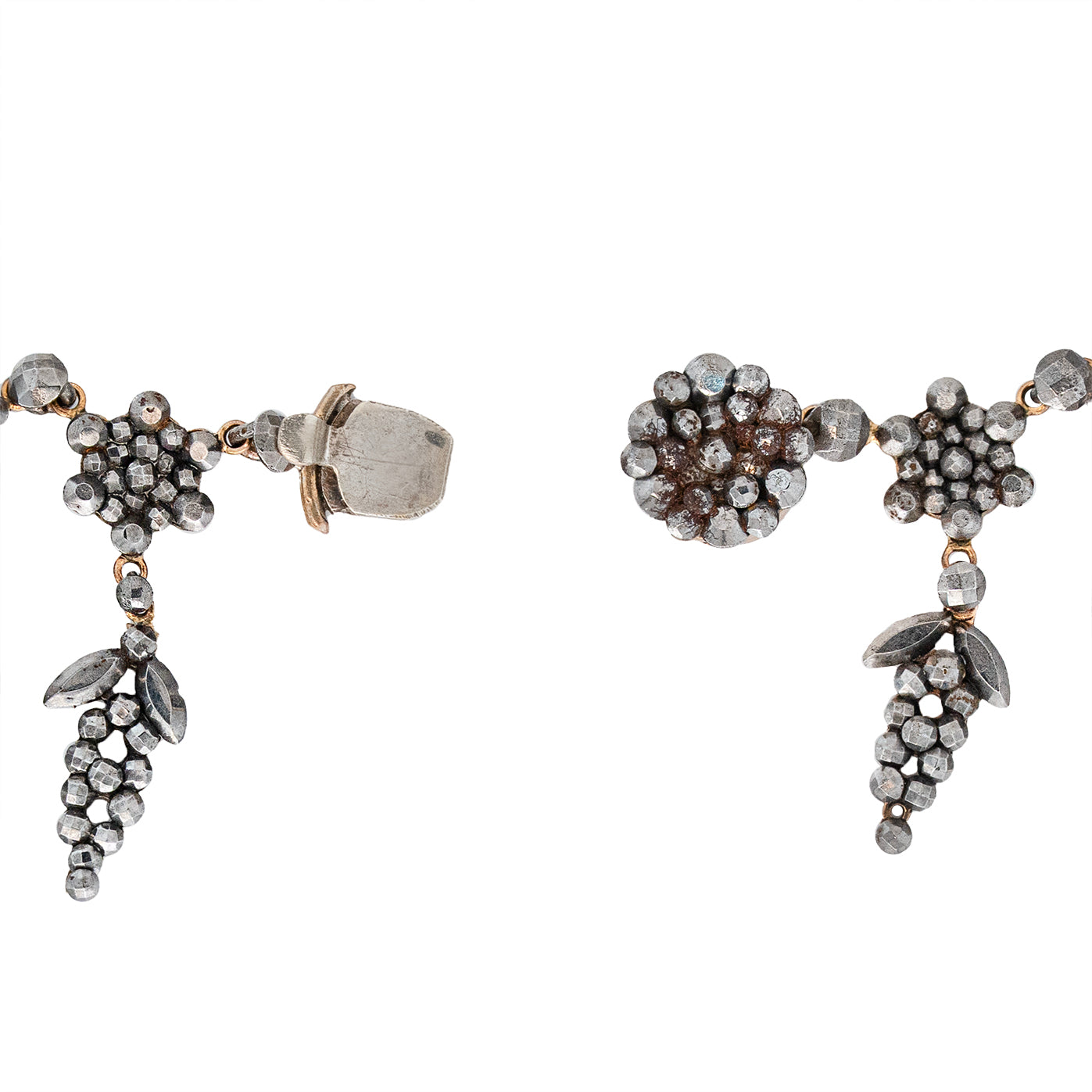 Georgian Cut Steel Necklace-Charlotte Sayers Antique Jewellery