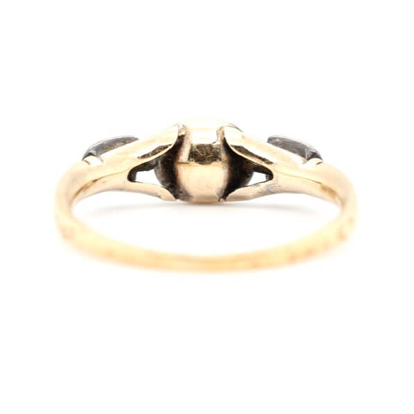 Georgian Diamond Basket Ring-Charlotte Sayers Antique Jewellery