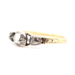 Georgian Diamond Basket Ring-Charlotte Sayers Antique Jewellery