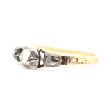 Georgian Diamond Basket Ring-Charlotte Sayers Antique Jewellery
