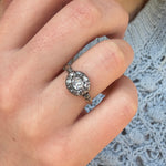 Georgian Diamond Cluster Ring-Charlotte Sayers Antique Jewellery