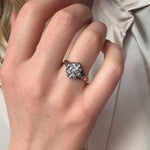 Georgian Diamond Cluster Ring-Charlotte Sayers Antique Jewellery