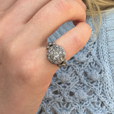Georgian Diamond Cluster Ring-Charlotte Sayers Antique Jewellery