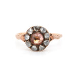 Georgian Diamond and Topaz Ring-Charlotte Sayers Antique Jewellery