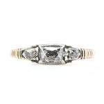 Georgian Foil Backed Diamond Ring-Charlotte Sayers Antique Jewellery