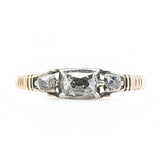 Georgian Foil Backed Diamond Ring-Charlotte Sayers Antique Jewellery