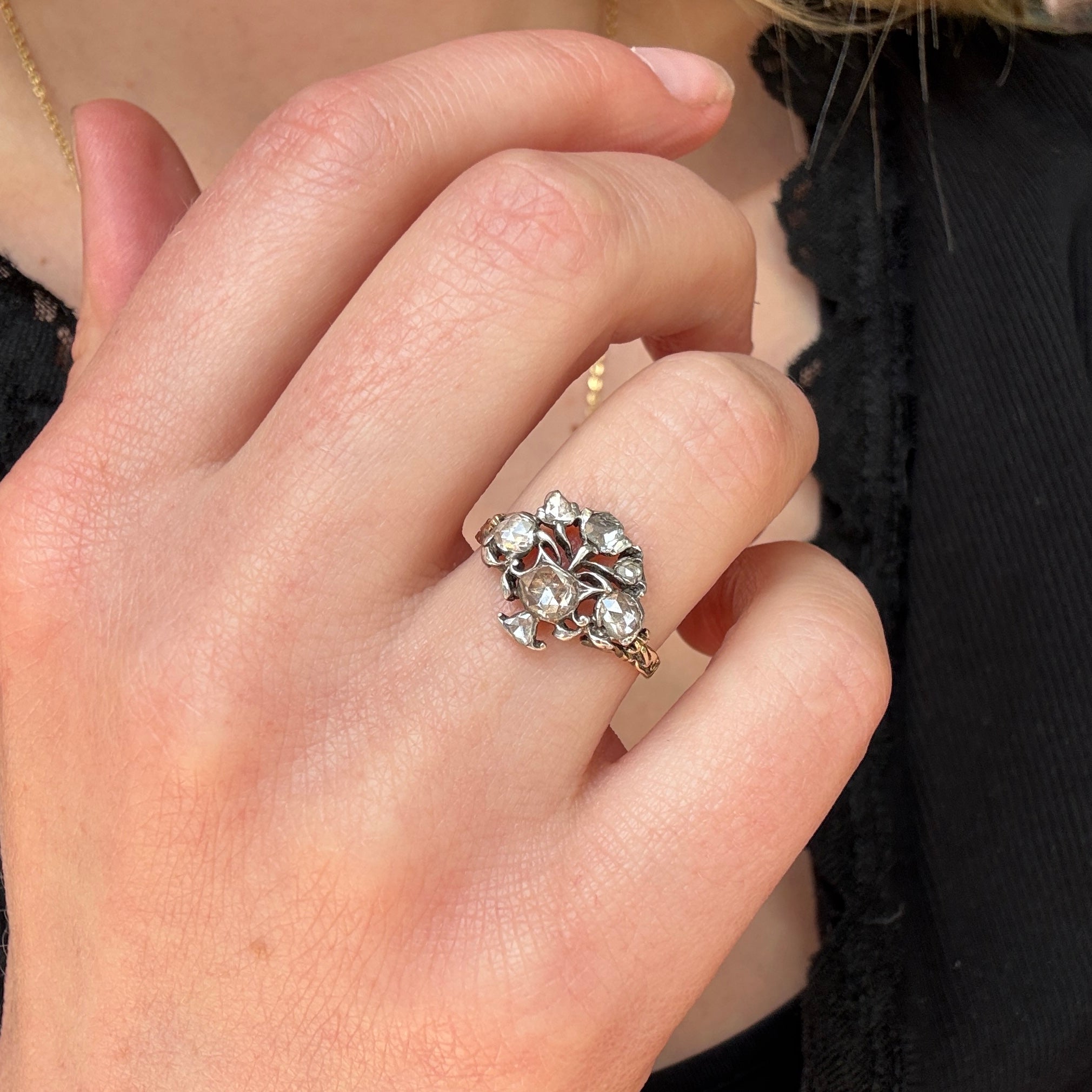 Georgian Giardinetti Ring-Charlotte Sayers Antique Jewellery
