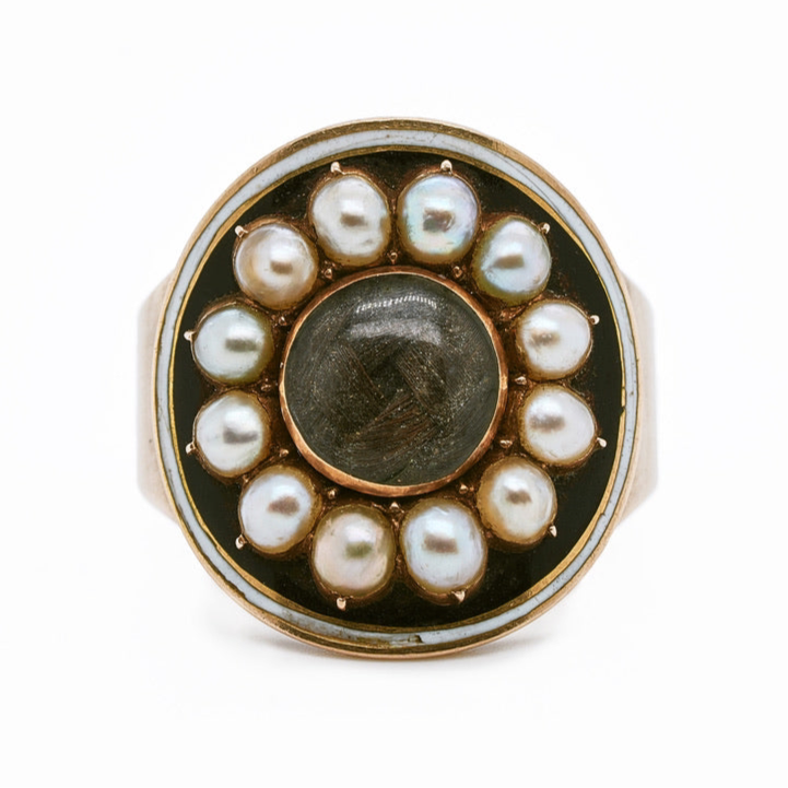 Georgian Mourning Ring-Charlotte Sayers Antique Jewellery