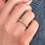 Georgian Natural Pearl Eternity Ring-Charlotte Sayers Antique Jewellery