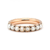 Georgian Natural Pearl Eternity Ring-Charlotte Sayers Antique Jewellery