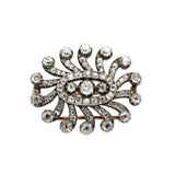 Georgian Old Mine Cut Diamond Brooch-Charlotte Sayers Antique Jewellery