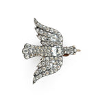 Georgian Paste Bird Brooch-Charlotte Sayers Antique Jewellery