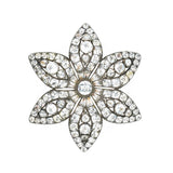 Georgian Paste Flower Brooch-Charlotte Sayers Antique Jewellery