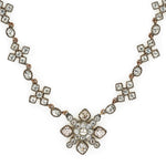 Georgian Paste Maltese Cross Necklace-Charlotte Sayers Antique Jewellery