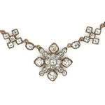 Georgian Paste Maltese Cross Necklace-Charlotte Sayers Antique Jewellery