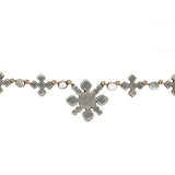 Georgian Paste Maltese Cross Necklace-Charlotte Sayers Antique Jewellery